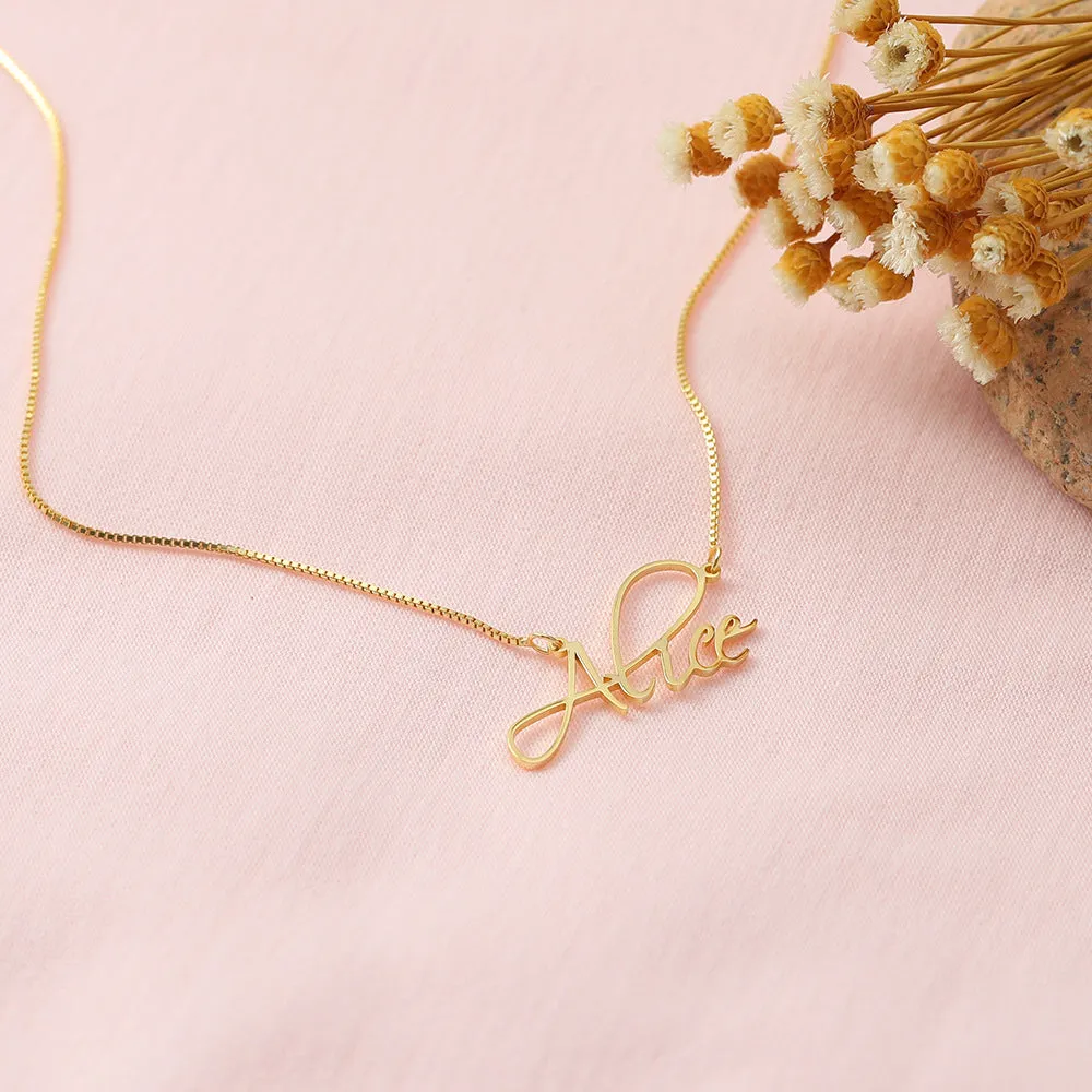 S925 Personalized Custom Letter Name Pendant Necklace