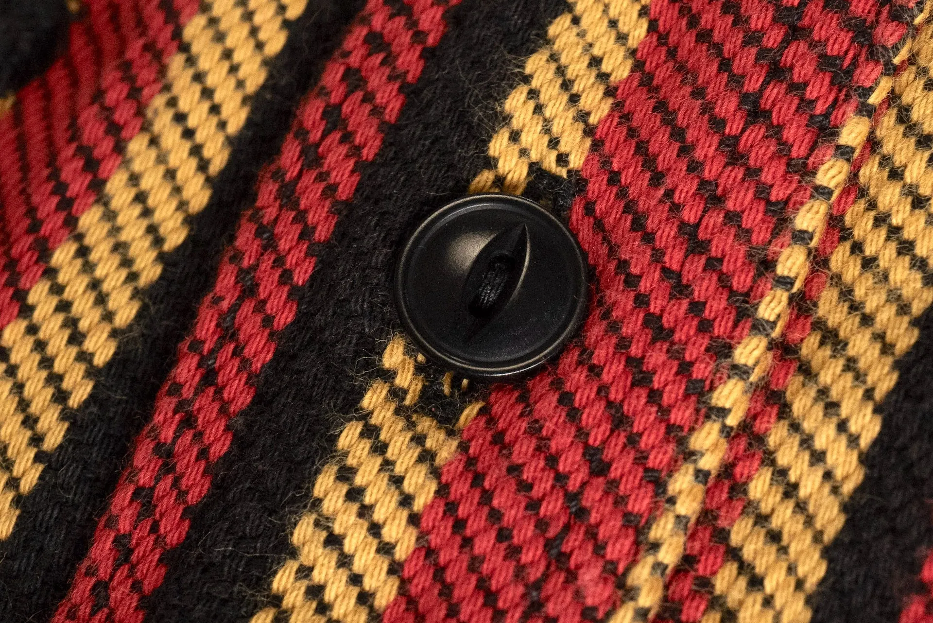 Samurai Heavyweight Oversea Edition "Drunk Striped" Flannel Workshirt (Red)