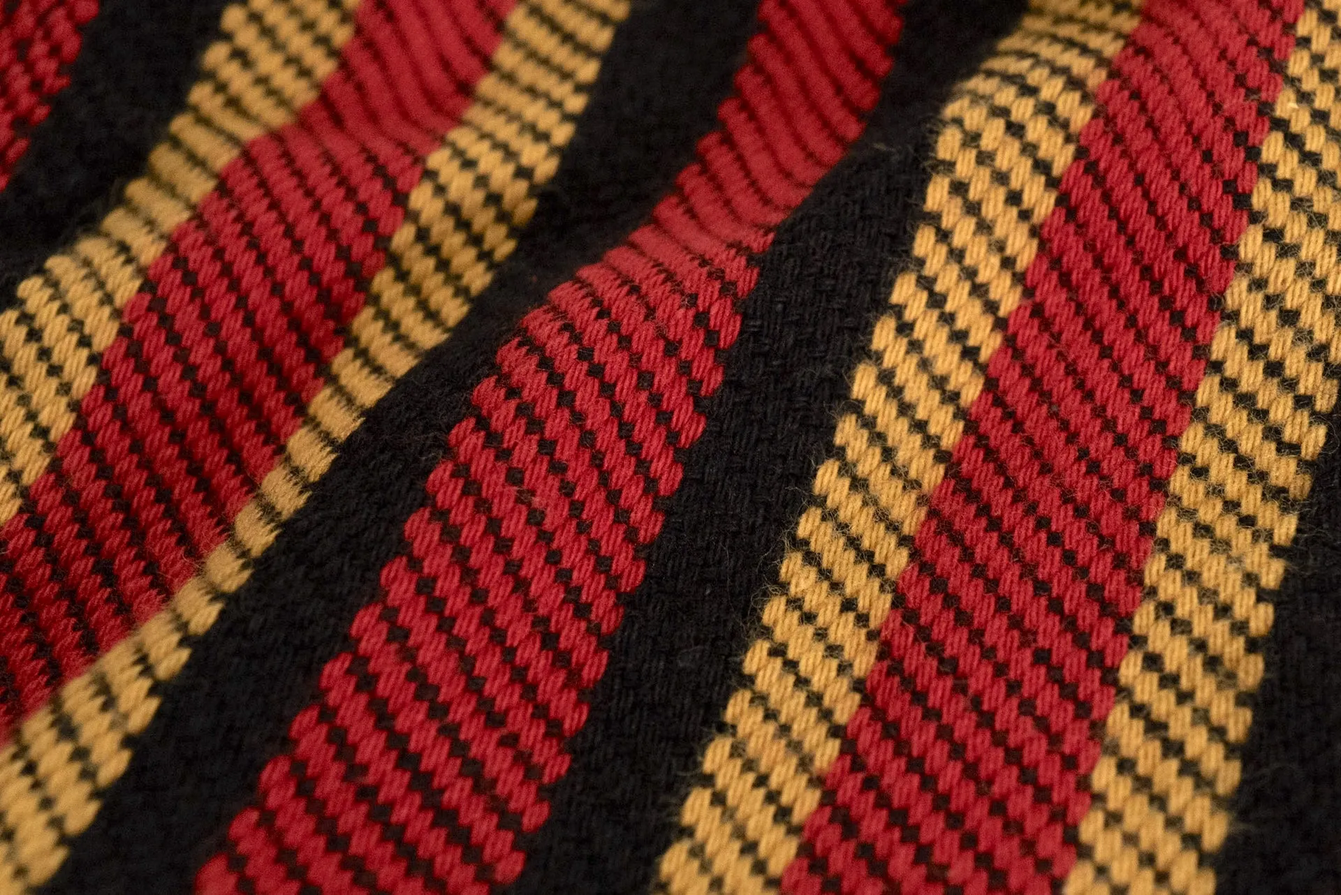Samurai Heavyweight Oversea Edition "Drunk Striped" Flannel Workshirt (Red)
