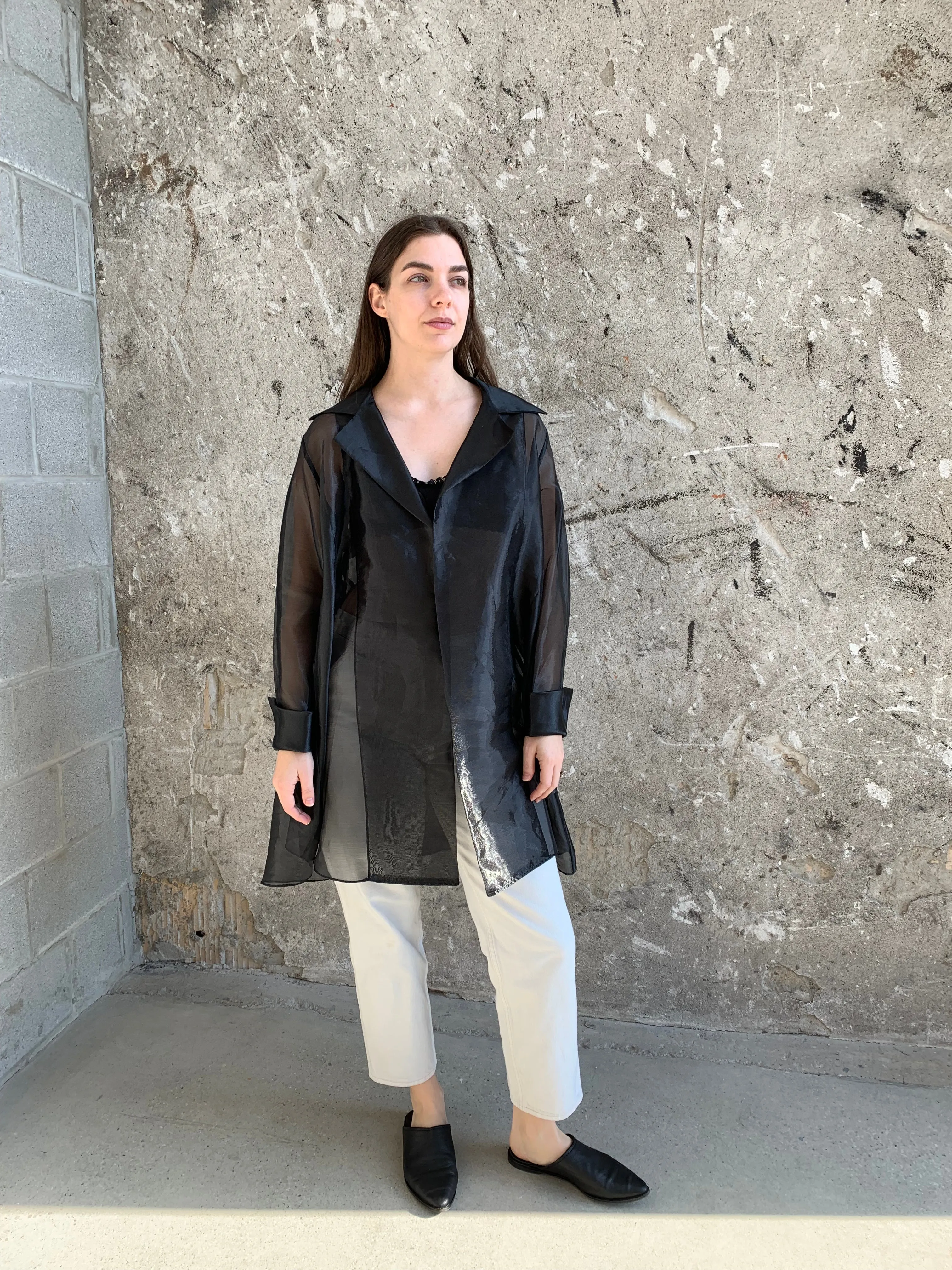 sheer layering jacket
