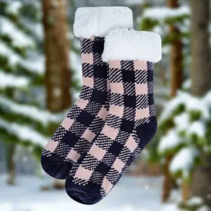 Sherpa Slipper Socks – Plush Fleece-Lined Comfort for Cold Nights