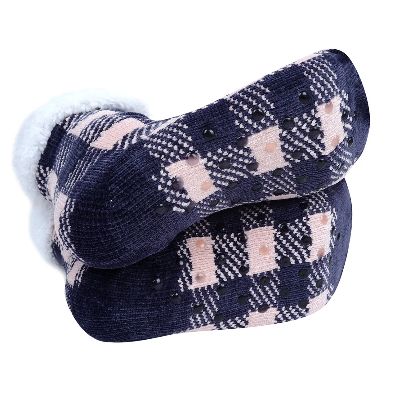 Sherpa Slipper Socks – Plush Fleece-Lined Comfort for Cold Nights