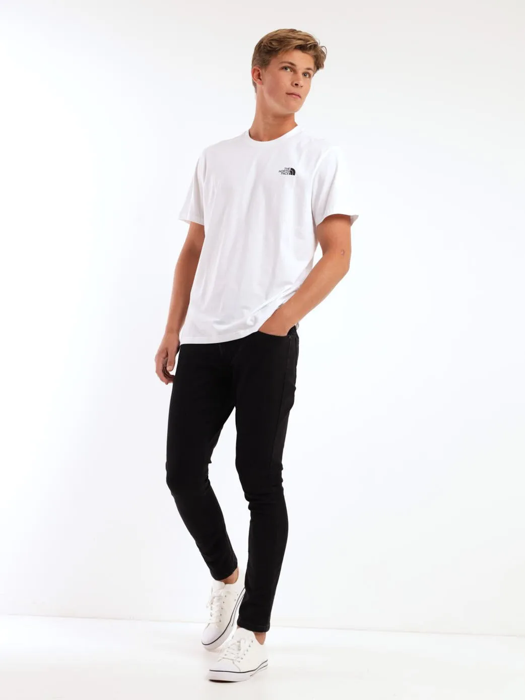 Short Sleeve Simple Dome T-Shirt - White