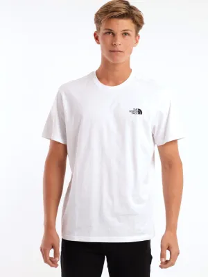Short Sleeve Simple Dome T-Shirt - White