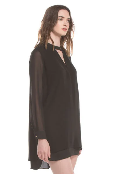 Signature Shirt Dress | Black