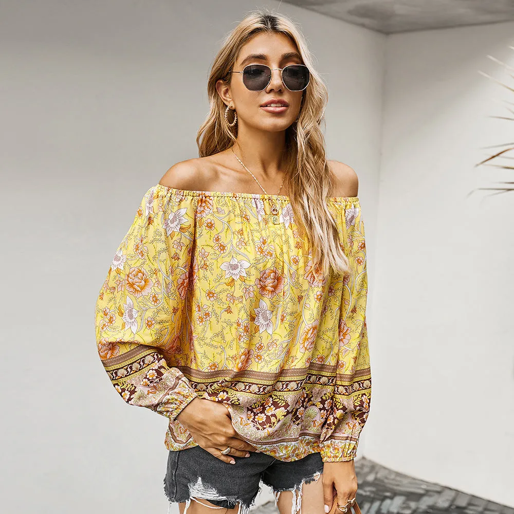 Simple Retro Printed T-Shirt