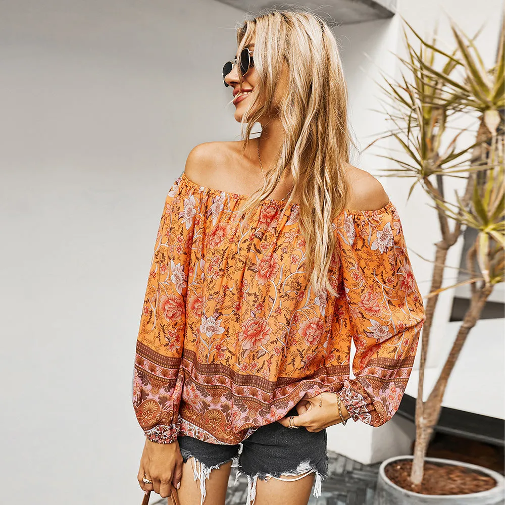 Simple Retro Printed T-Shirt