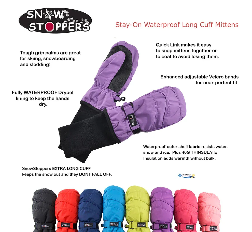 SnowStoppers - Extended Cuff Winter Mittens