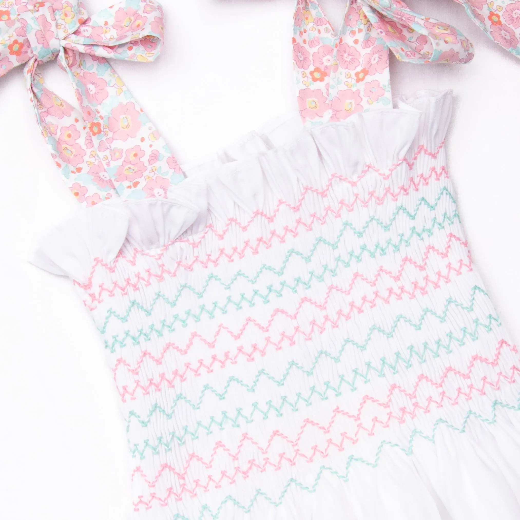 Soak Up the Sun Smocked Dress, Pink Floral