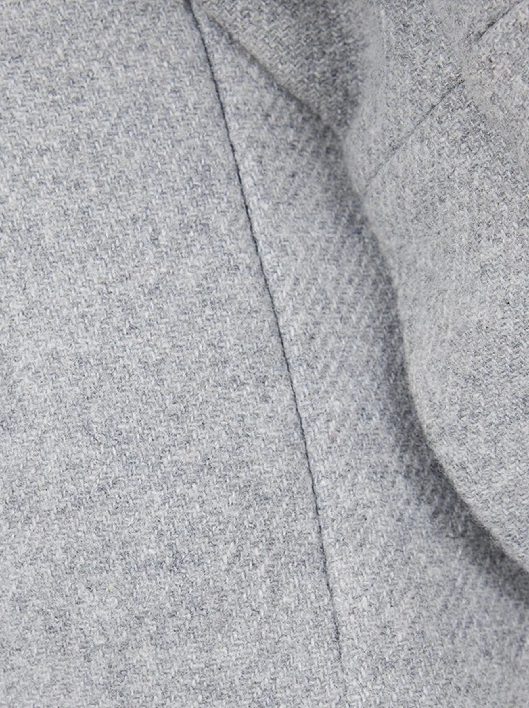 Spencer Short in Lead Woolen Cashmere