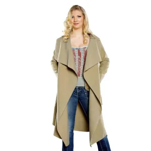 spring fashion Casual women's wool blend Trench Coat long Outerwear loose clothes for lady good