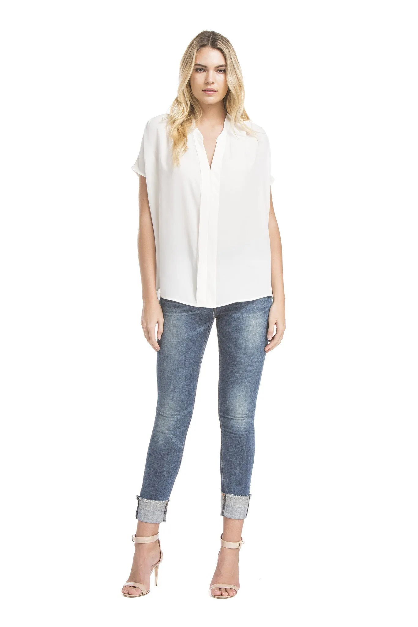 Sslv Shirred Blouse | Ivory