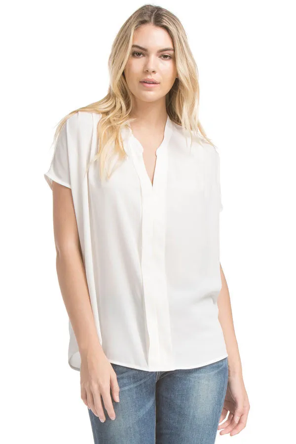 Sslv Shirred Blouse | Ivory