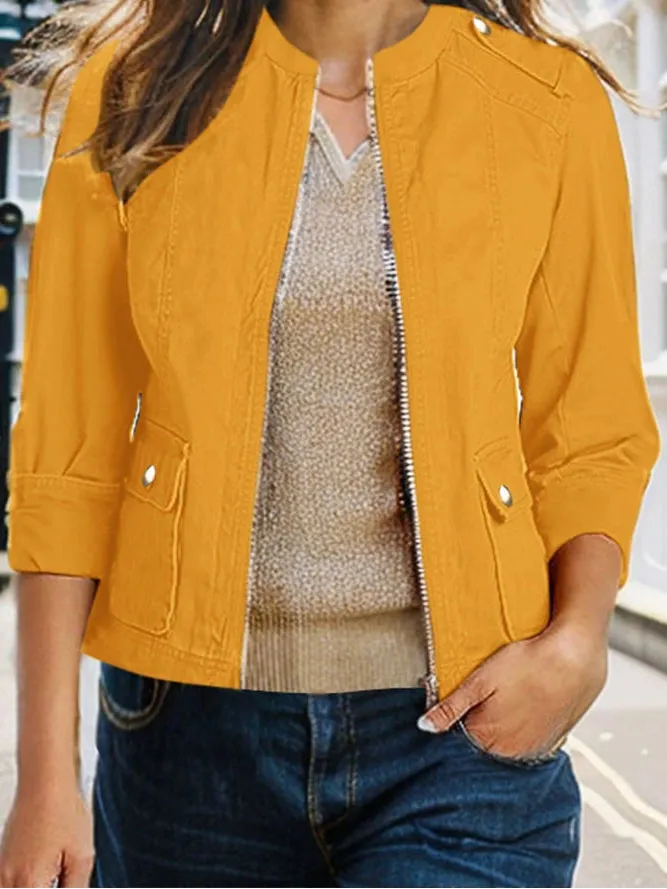 Stand Collar Workwear Outerwear