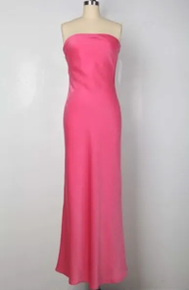 Strapless Tie Back Maxi Dress