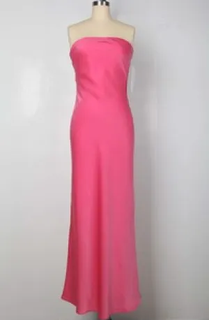 Strapless Tie Back Maxi Dress