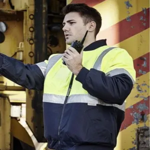 Syzmik Mens Hi Vis 3M Reflective Day/Night Quilted Flying Jacket