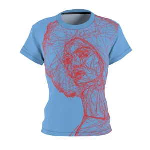 T-Shirt, Light Blue African Queen