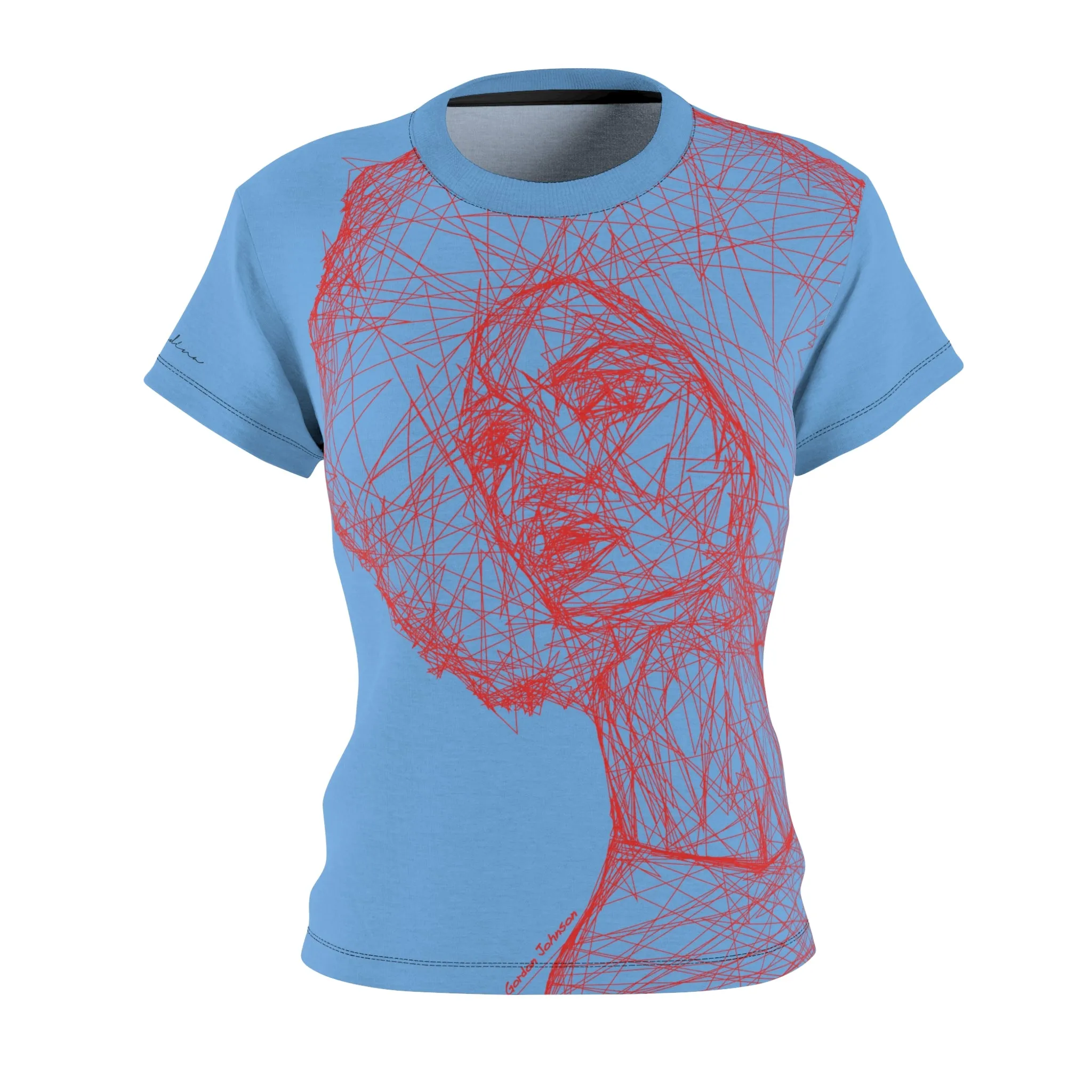T-Shirt, Light Blue African Queen