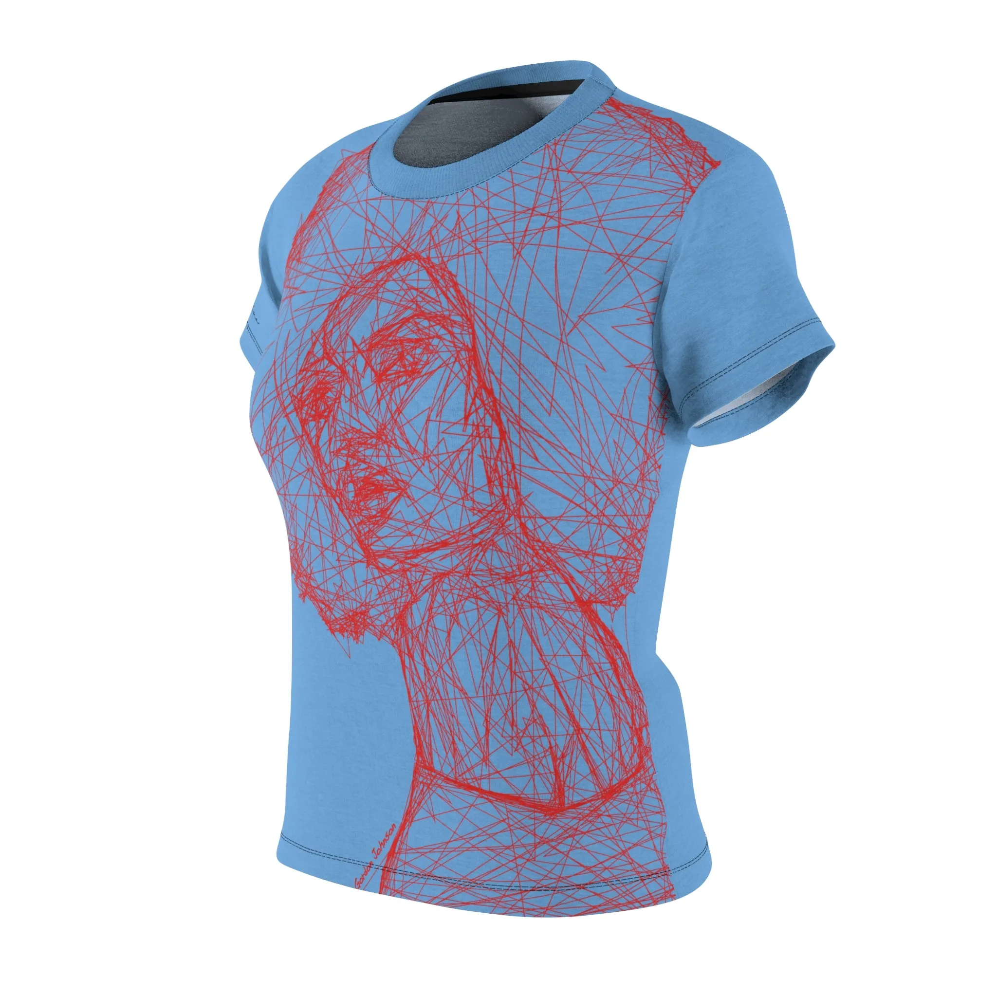 T-Shirt, Light Blue African Queen