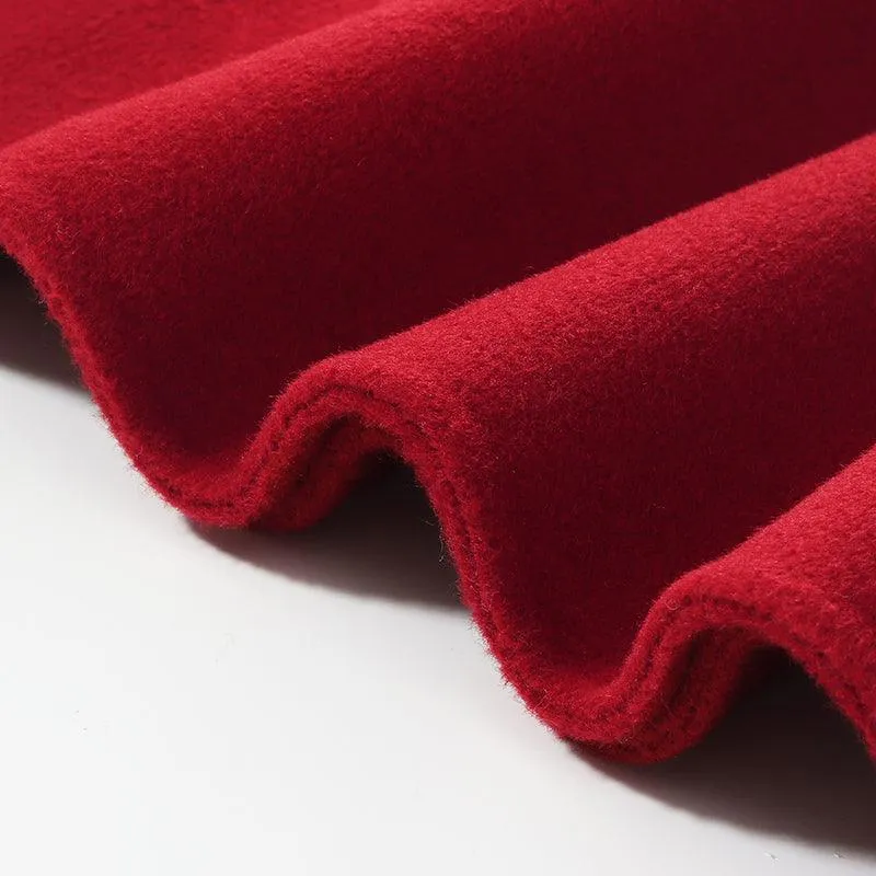 Tencel & Wool A Line Knee-Length Skirt