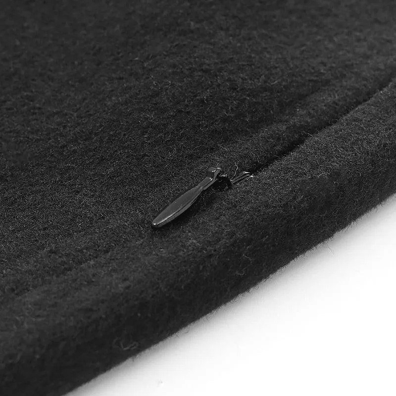 Tencel & Wool A Line Knee-Length Skirt