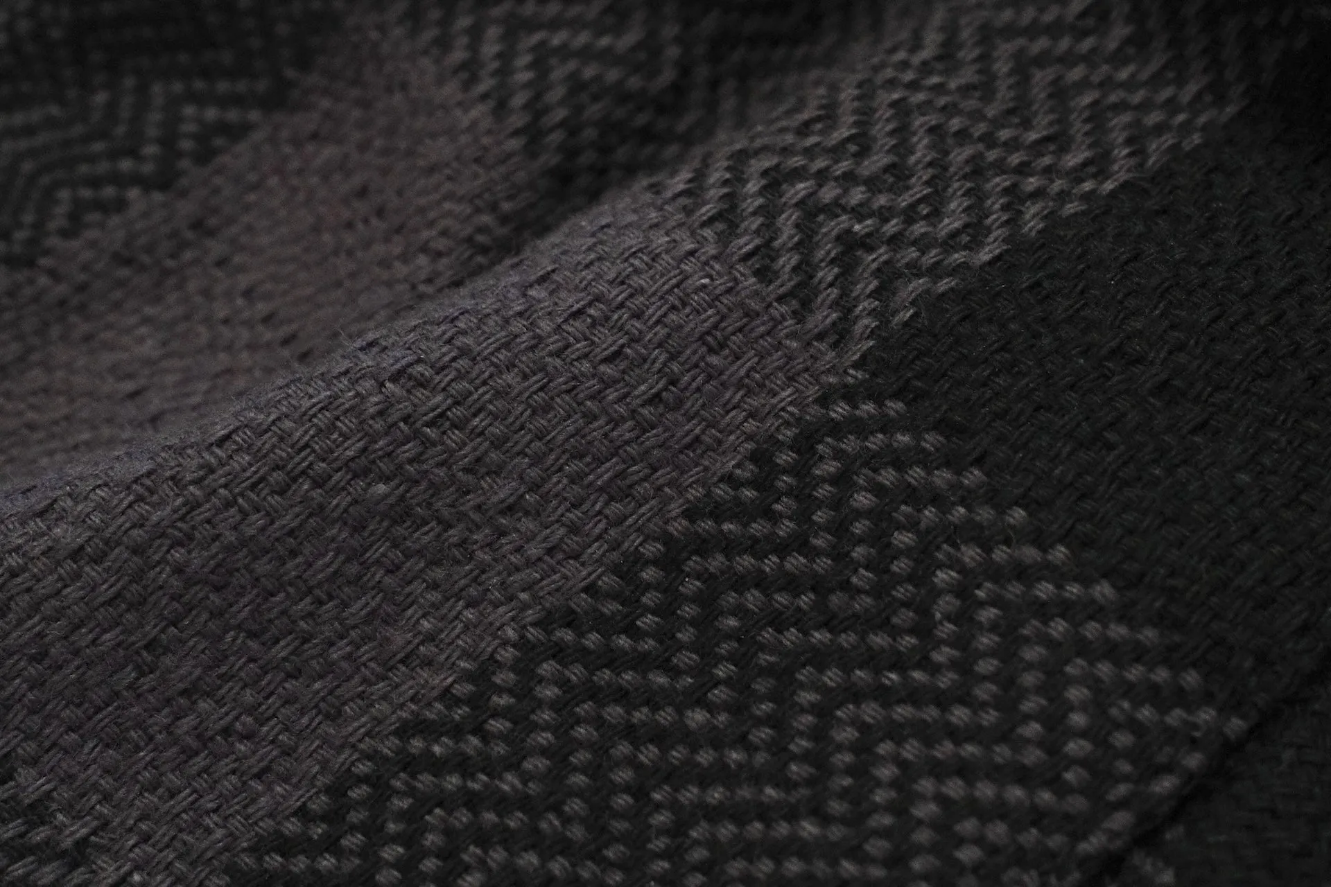 The Flat Head 12oz Selvage Flannel Western Shirt (Black X Grey)