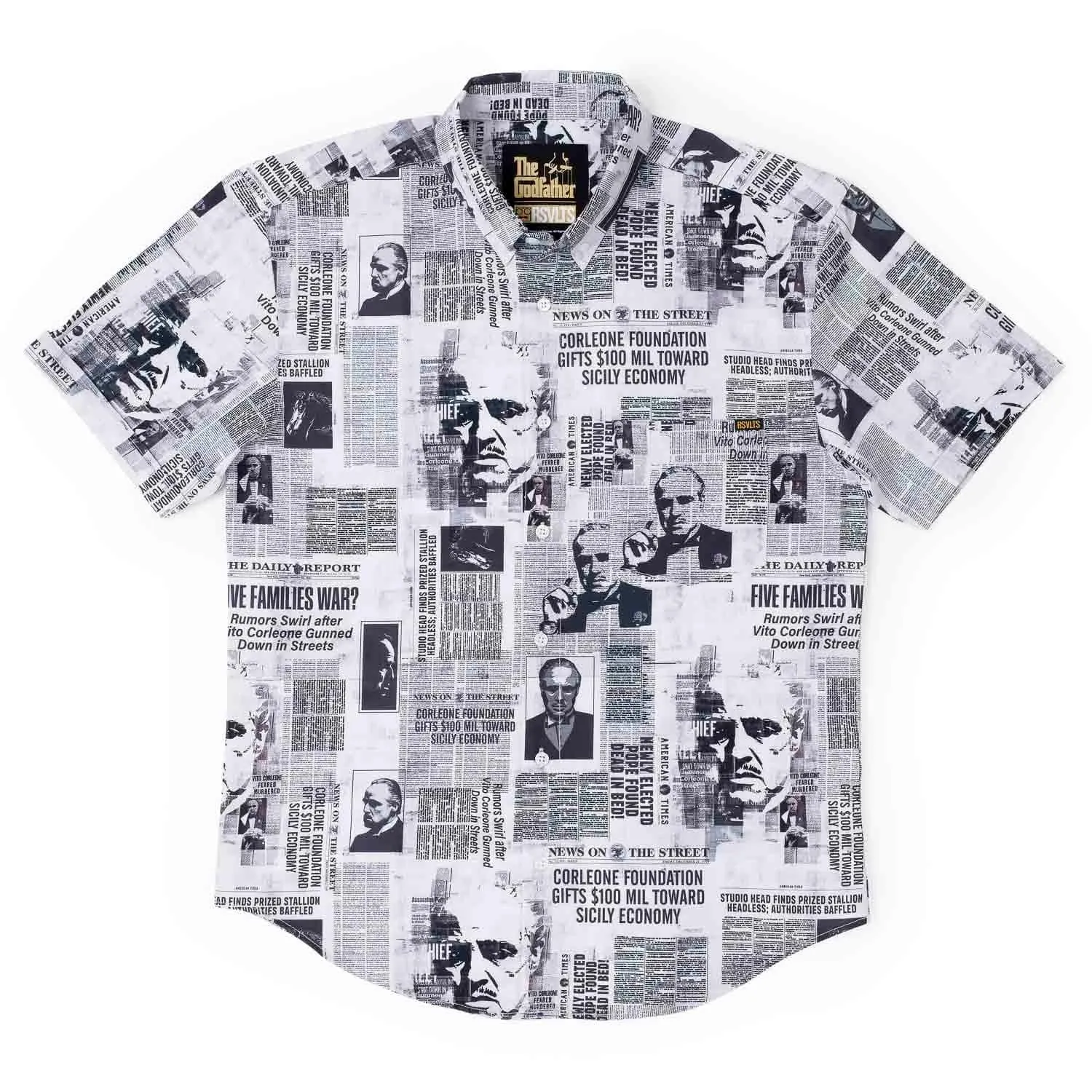 The Godfather “Headlines” – KUNUFLEX Short Sleeve Shirt