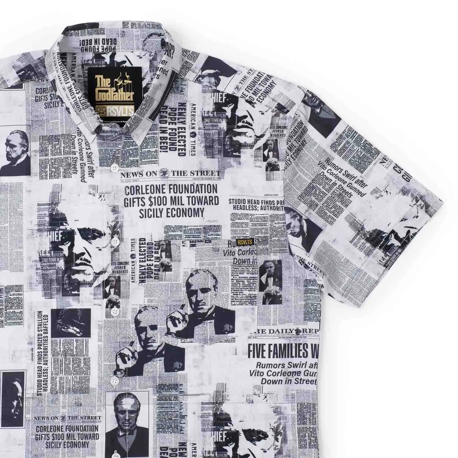 The Godfather “Headlines” – KUNUFLEX Short Sleeve Shirt