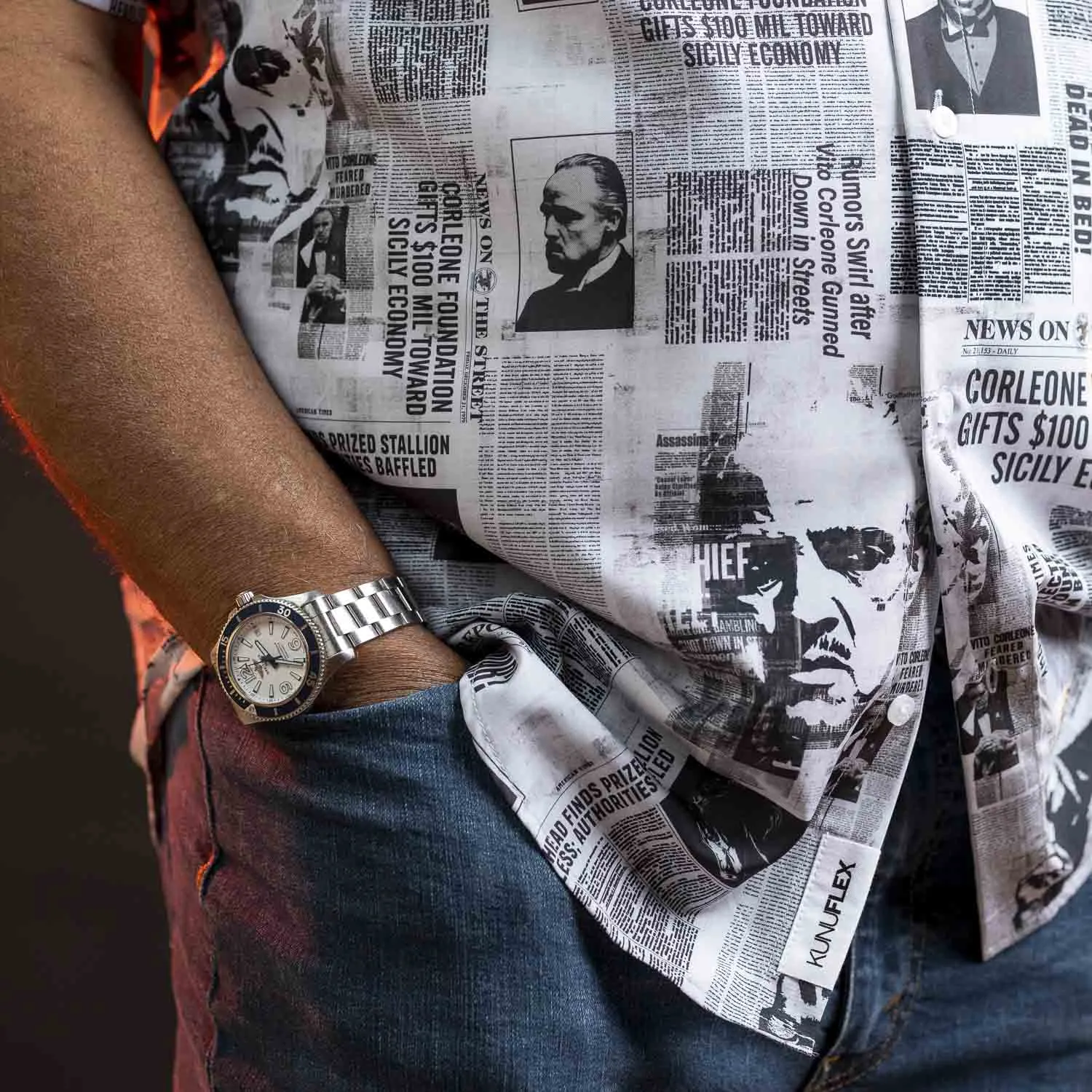 The Godfather “Headlines” – KUNUFLEX Short Sleeve Shirt