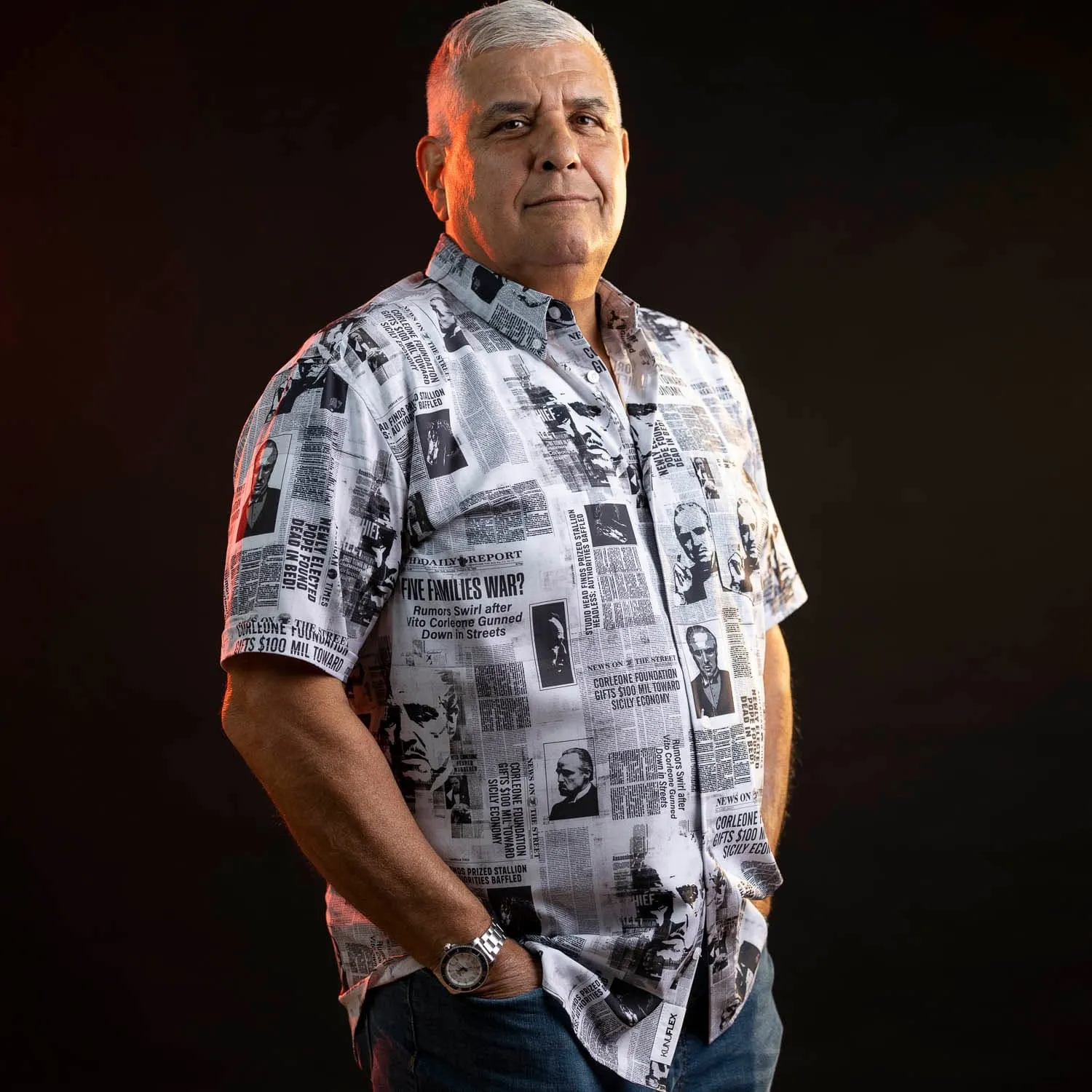 The Godfather “Headlines” – KUNUFLEX Short Sleeve Shirt