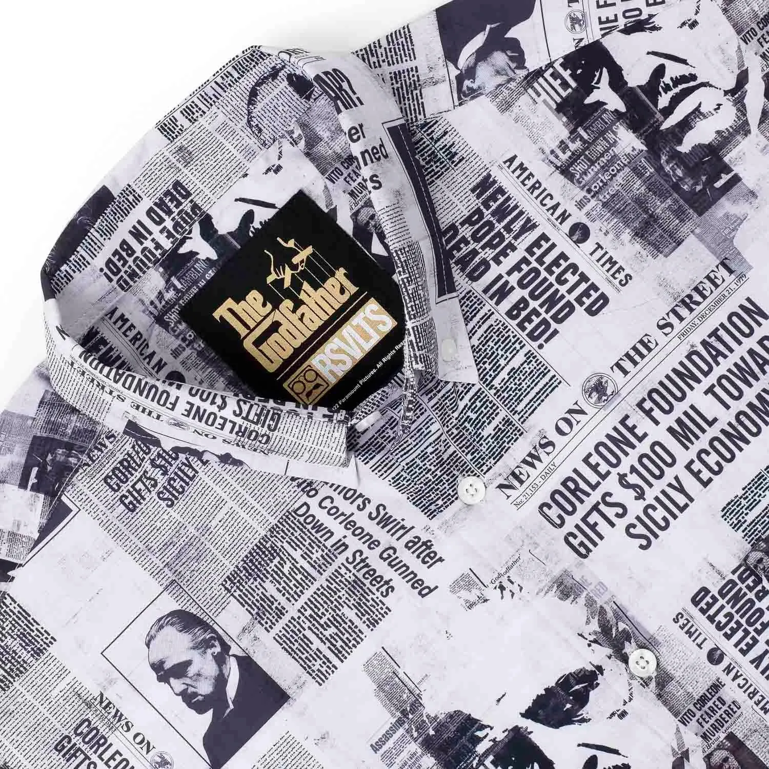 The Godfather “Headlines” – KUNUFLEX Short Sleeve Shirt