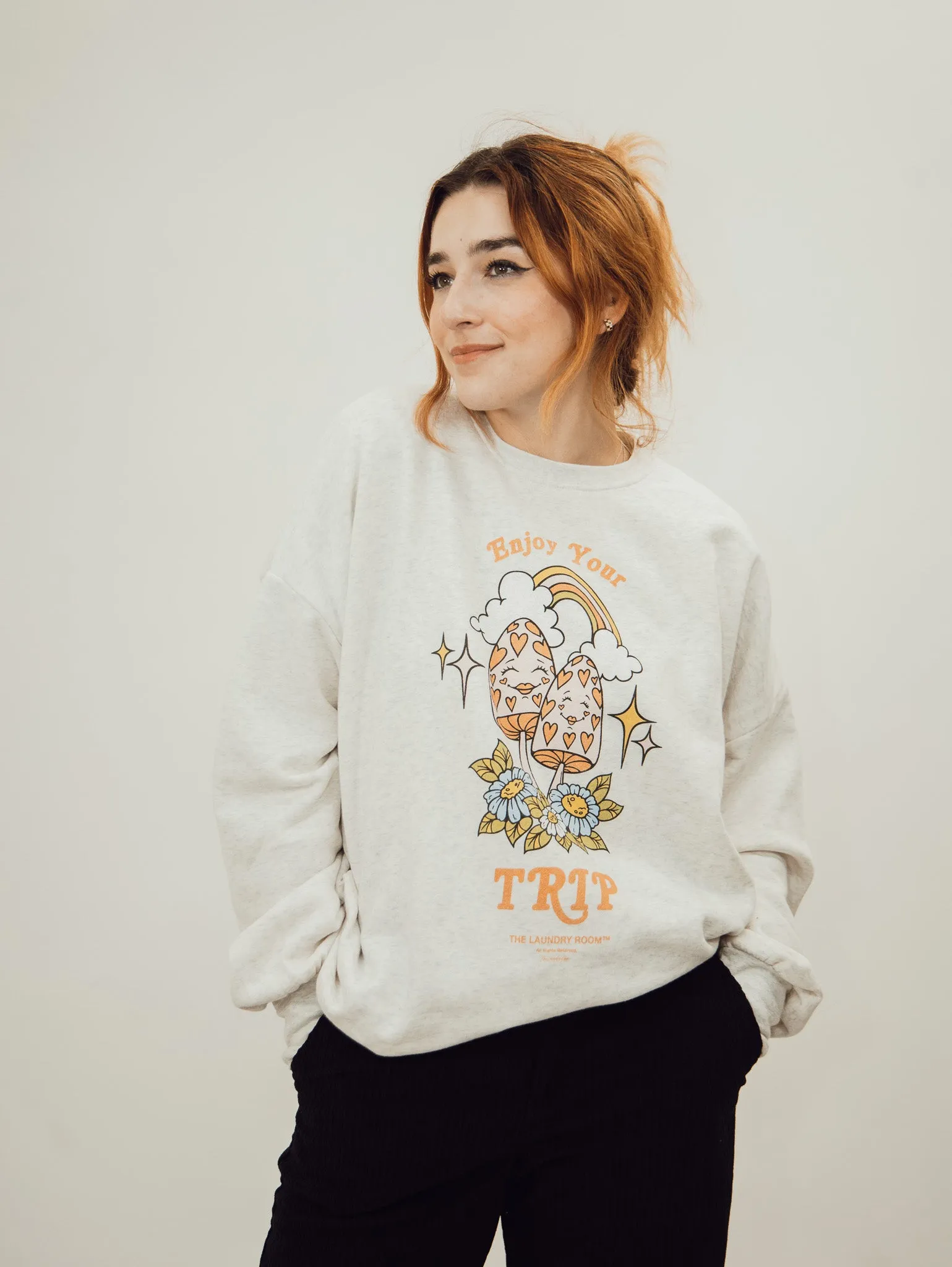 The Laundry Room Enjoy Your Trip Jumper - Heather