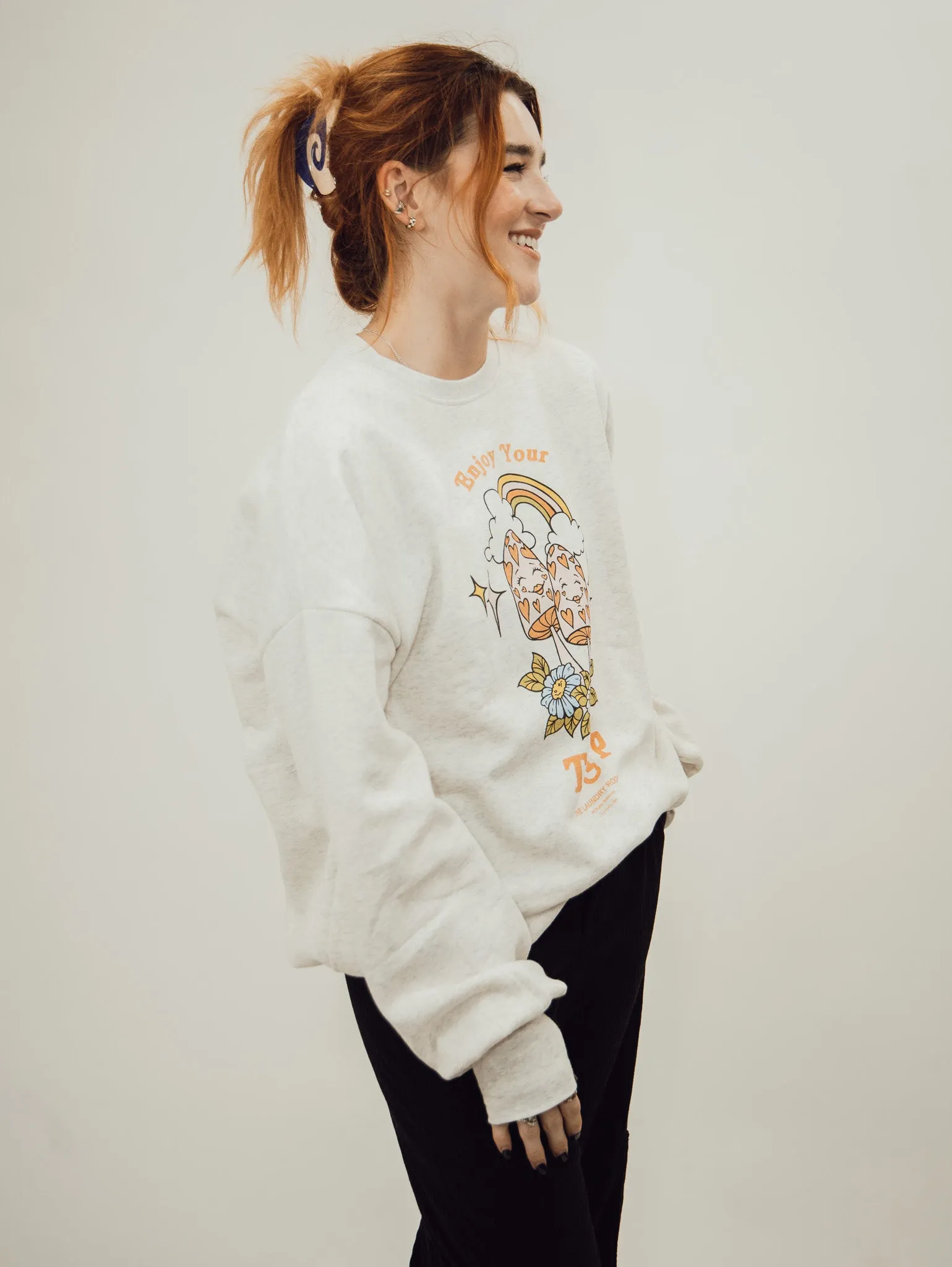 The Laundry Room Enjoy Your Trip Jumper - Heather