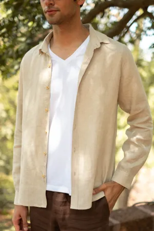 The Linen Pocketless Shirt