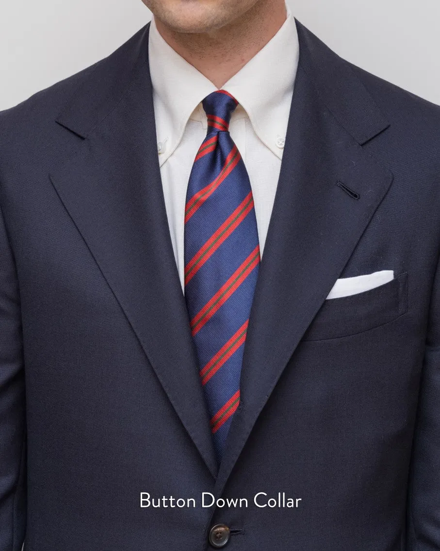 Thomas Mason Navy Cotton Cashmere Flannel