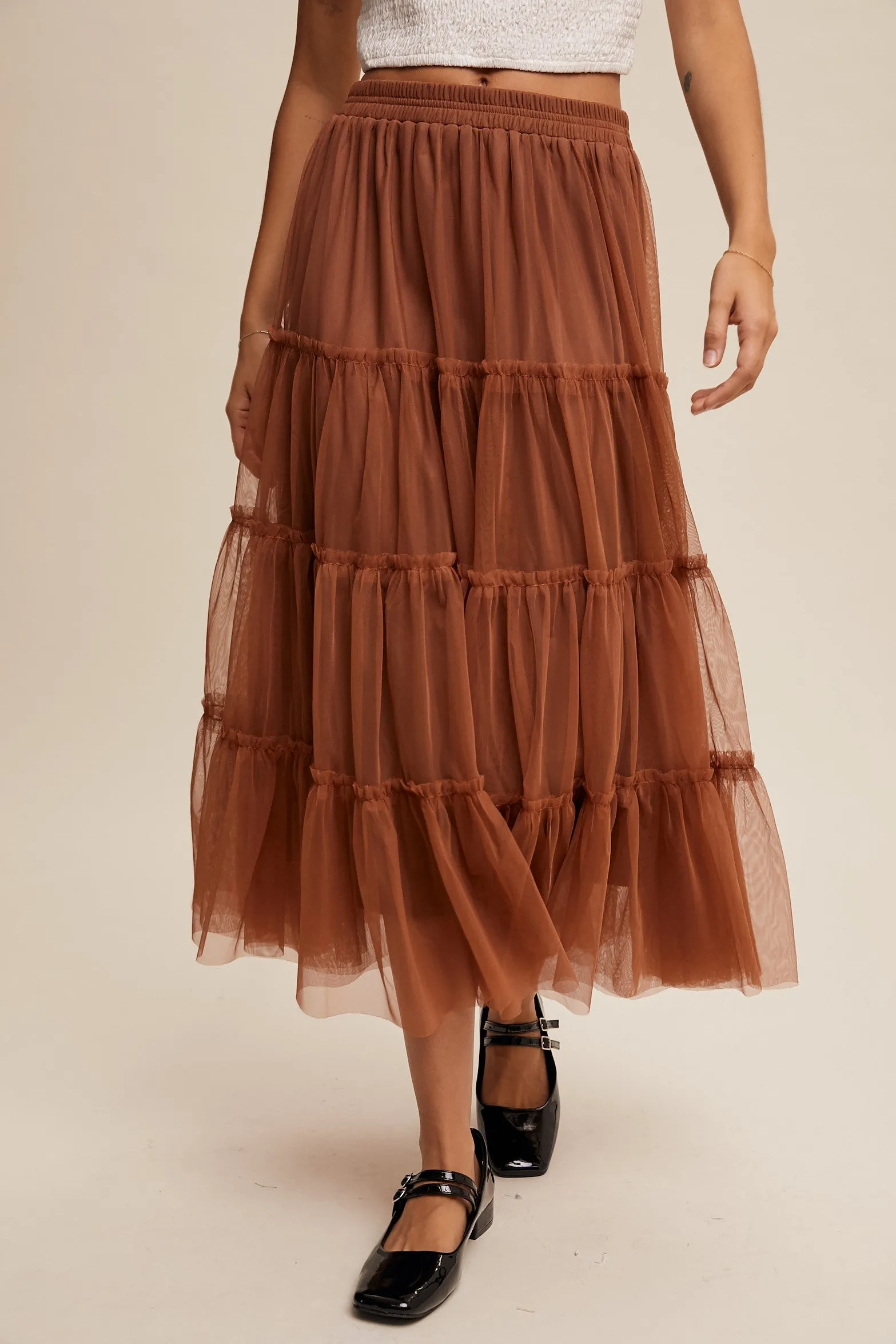 Tia Tiered Flouncy Skirt