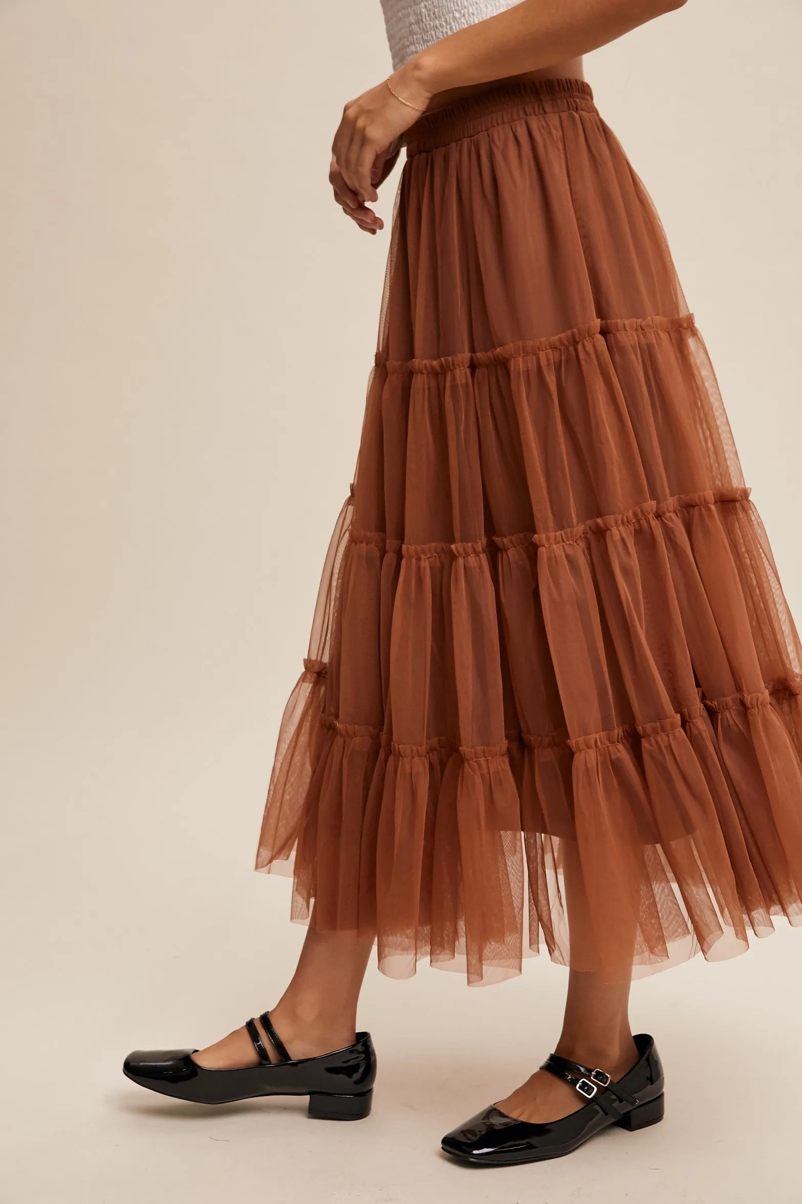 Tia Tiered Flouncy Skirt
