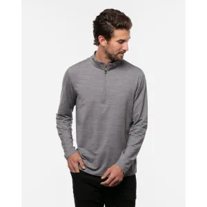 TRAVIS MATHEW MENS HAVASU 2.0 QUARTER ZIP PULLOVER - SLEET/QUIET SHADE