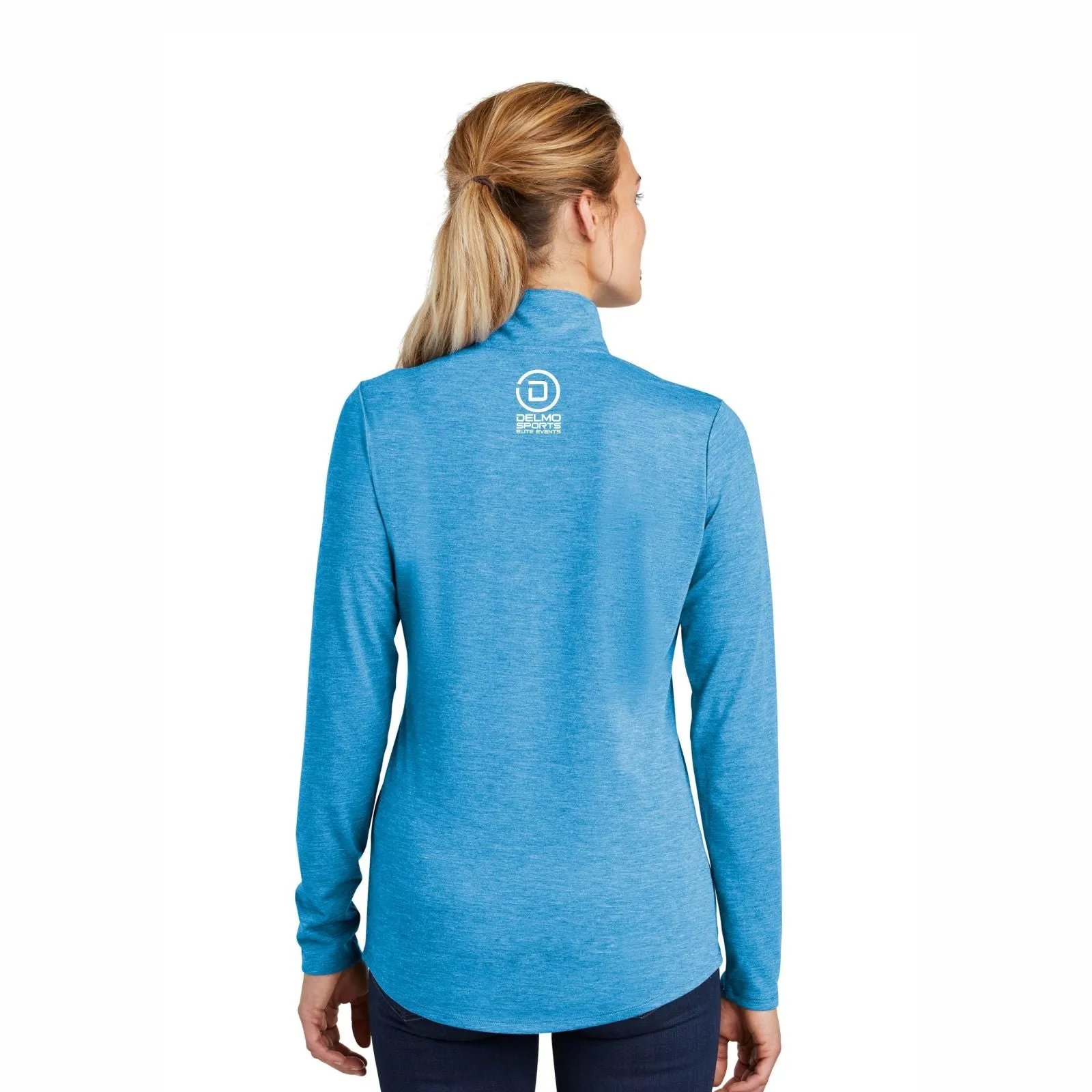 TRIAC Womens Tech 1/4 Zip - Pond Blue - LCP