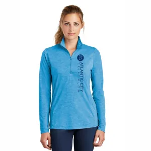 TRIAC Womens Tech 1/4 Zip - Pond Blue - LCP
