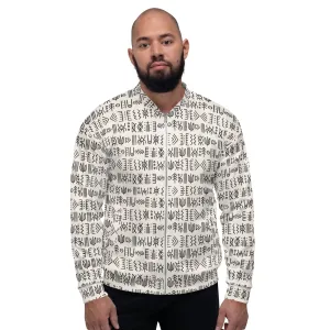Tribal Pattern Bomber Jacket – Stylish Unisex Lightweight Outerwear