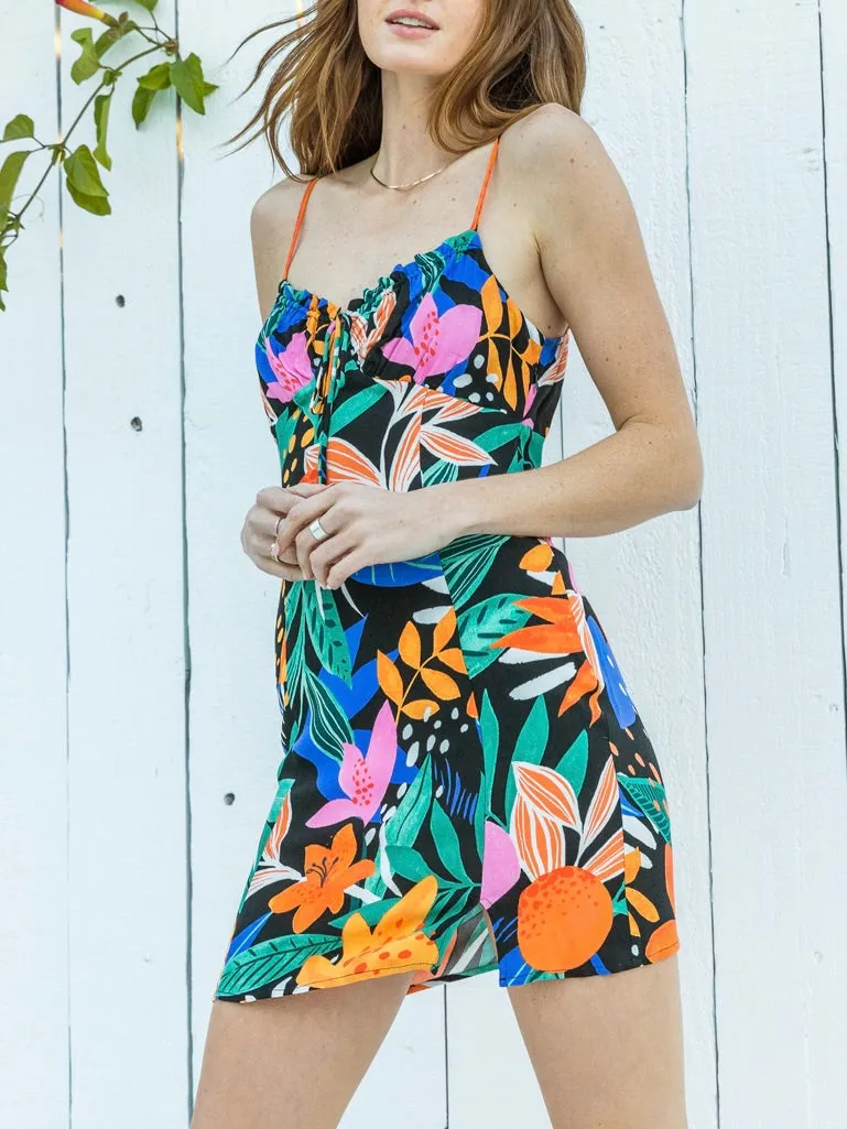 Tropic Mini Dress - Black FINAL SALE