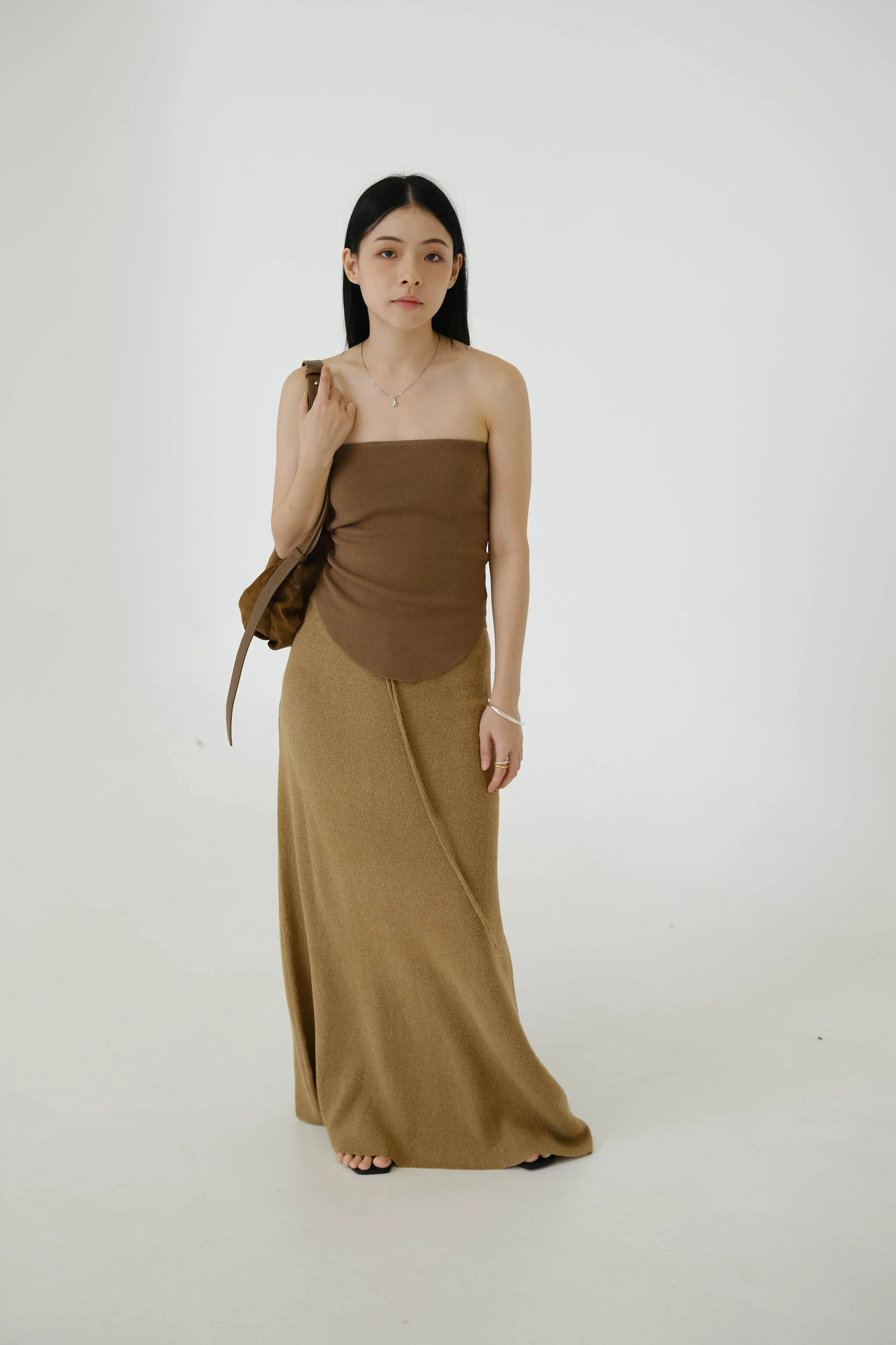 Tube Top In Brown