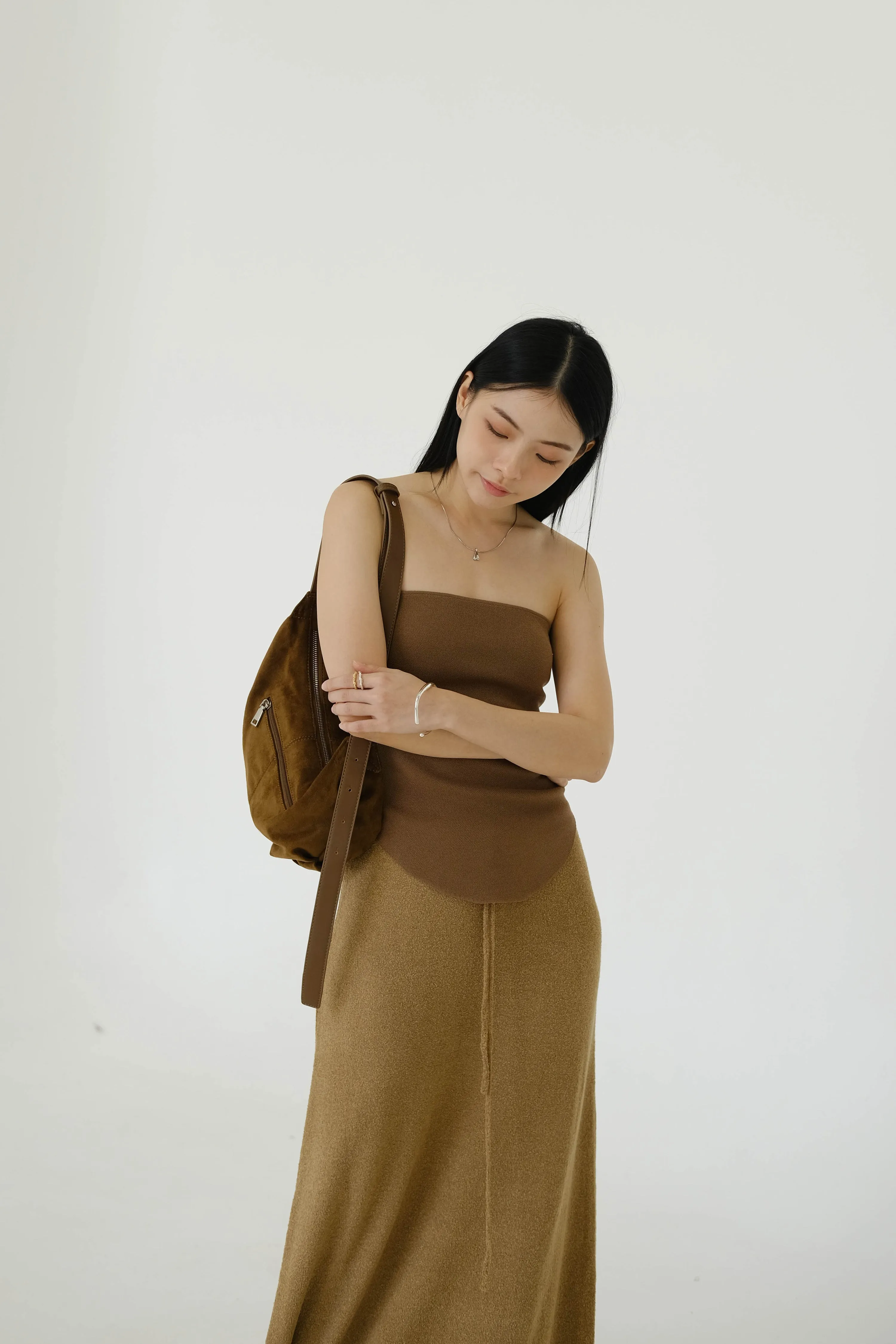 Tube Top In Brown