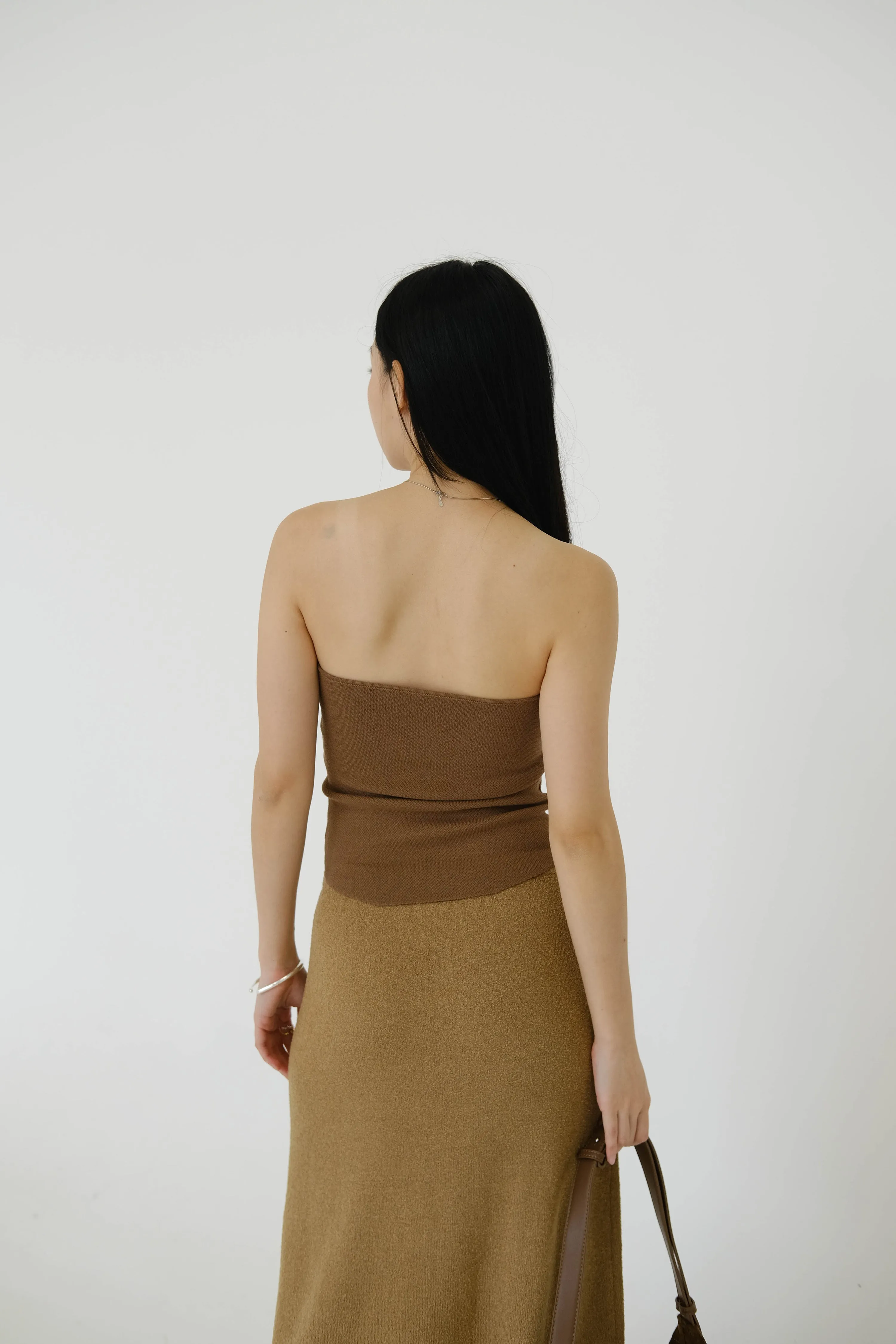 Tube Top In Brown