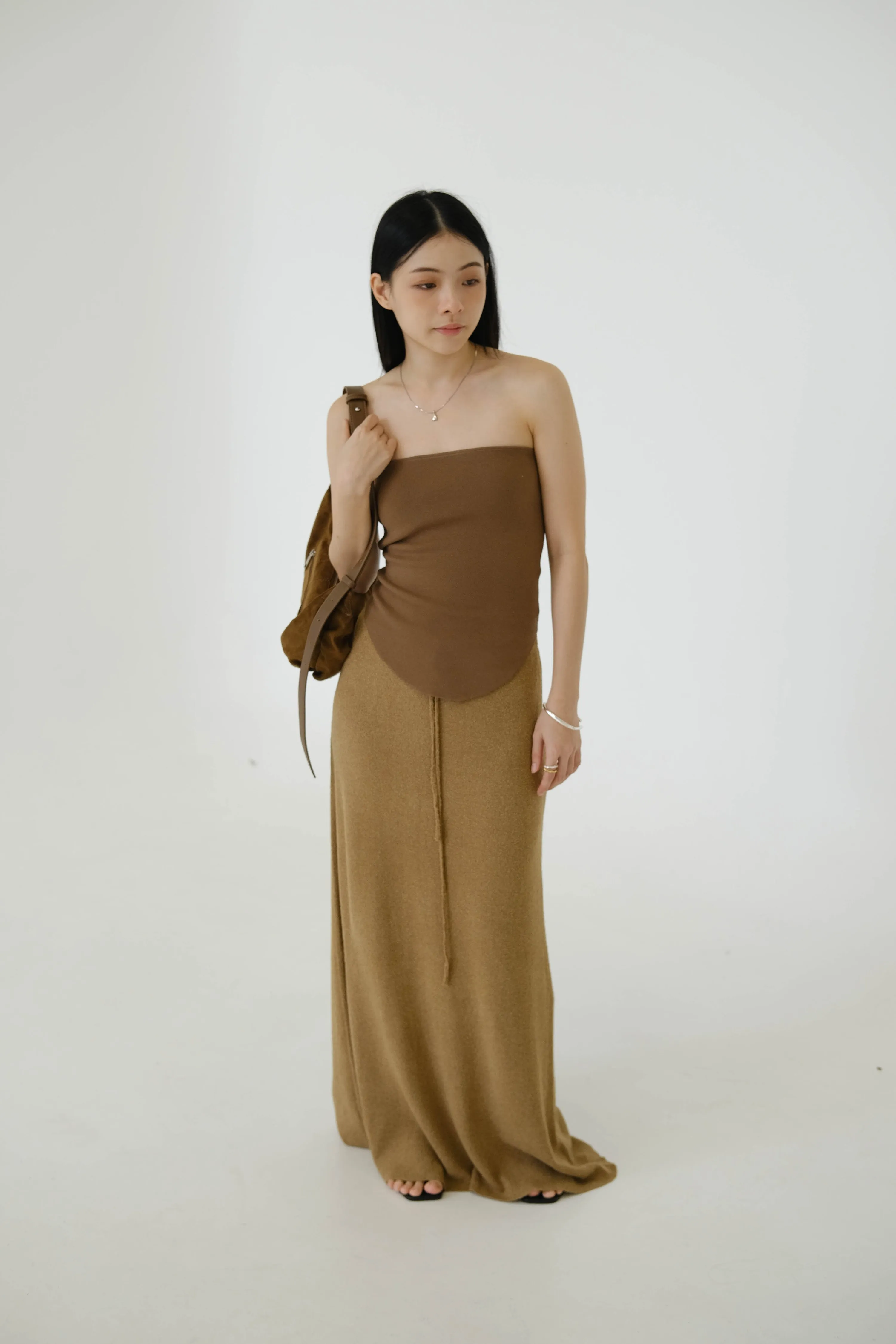 Tube Top In Brown
