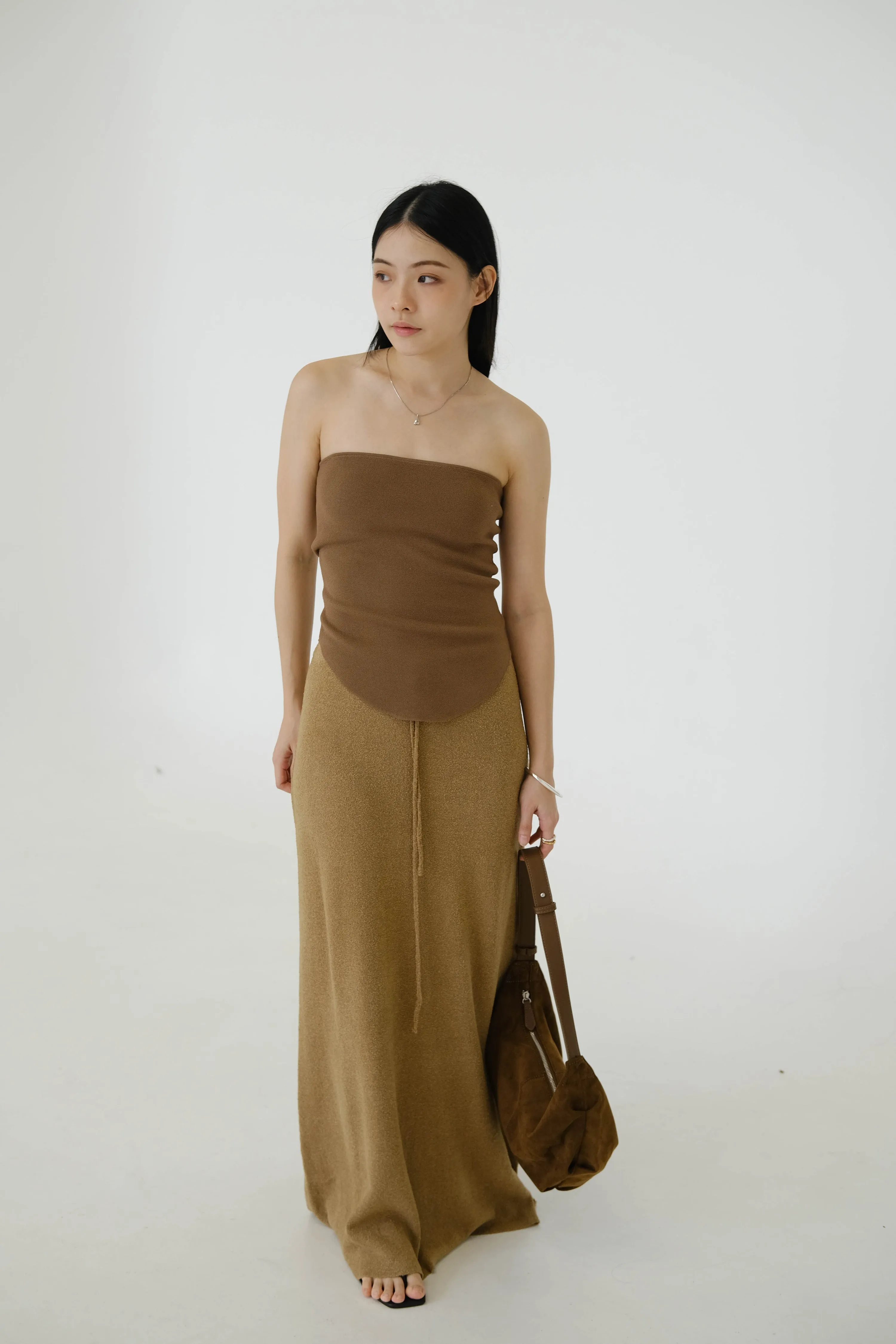 Tube Top In Brown