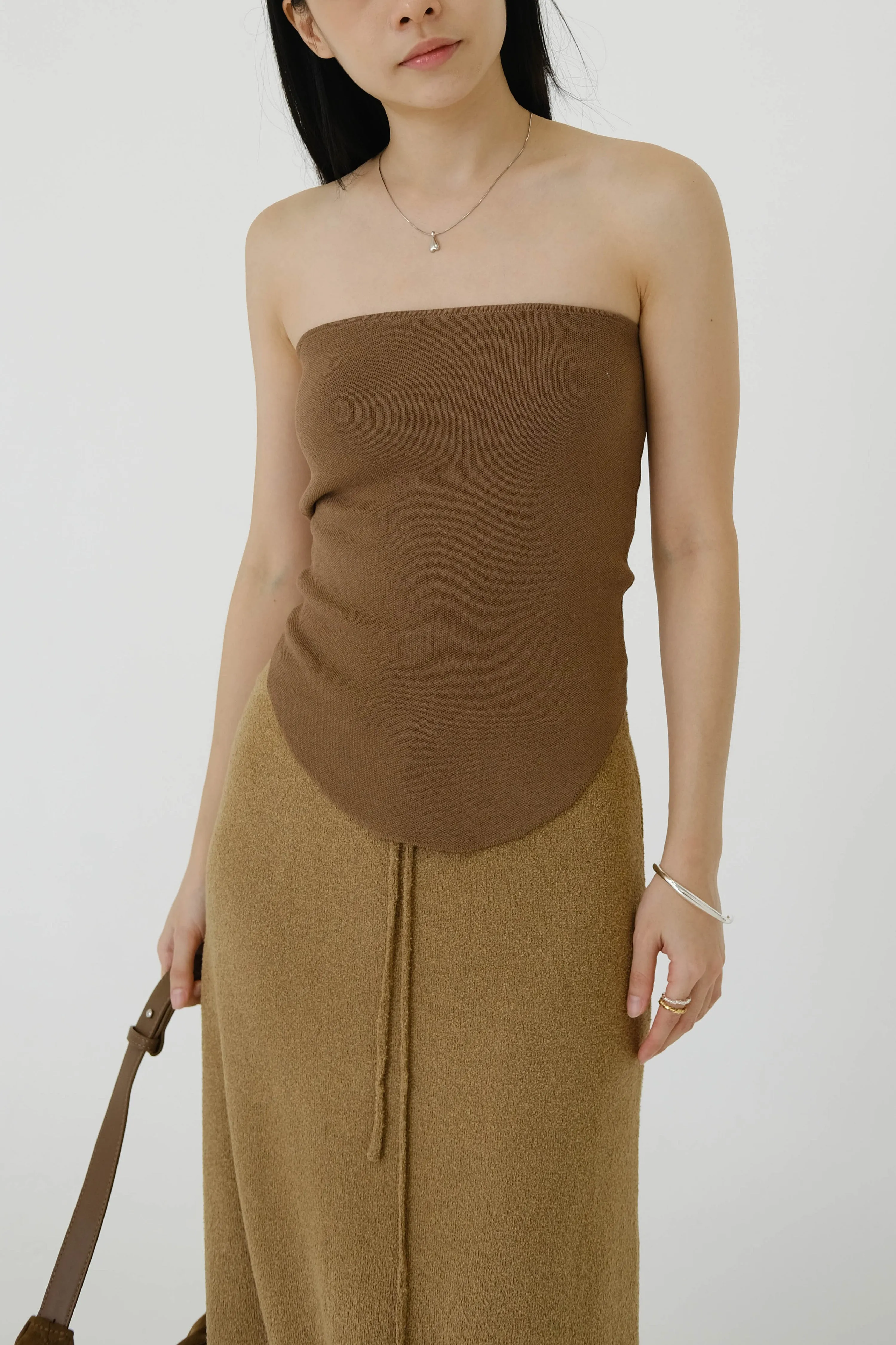 Tube Top In Brown