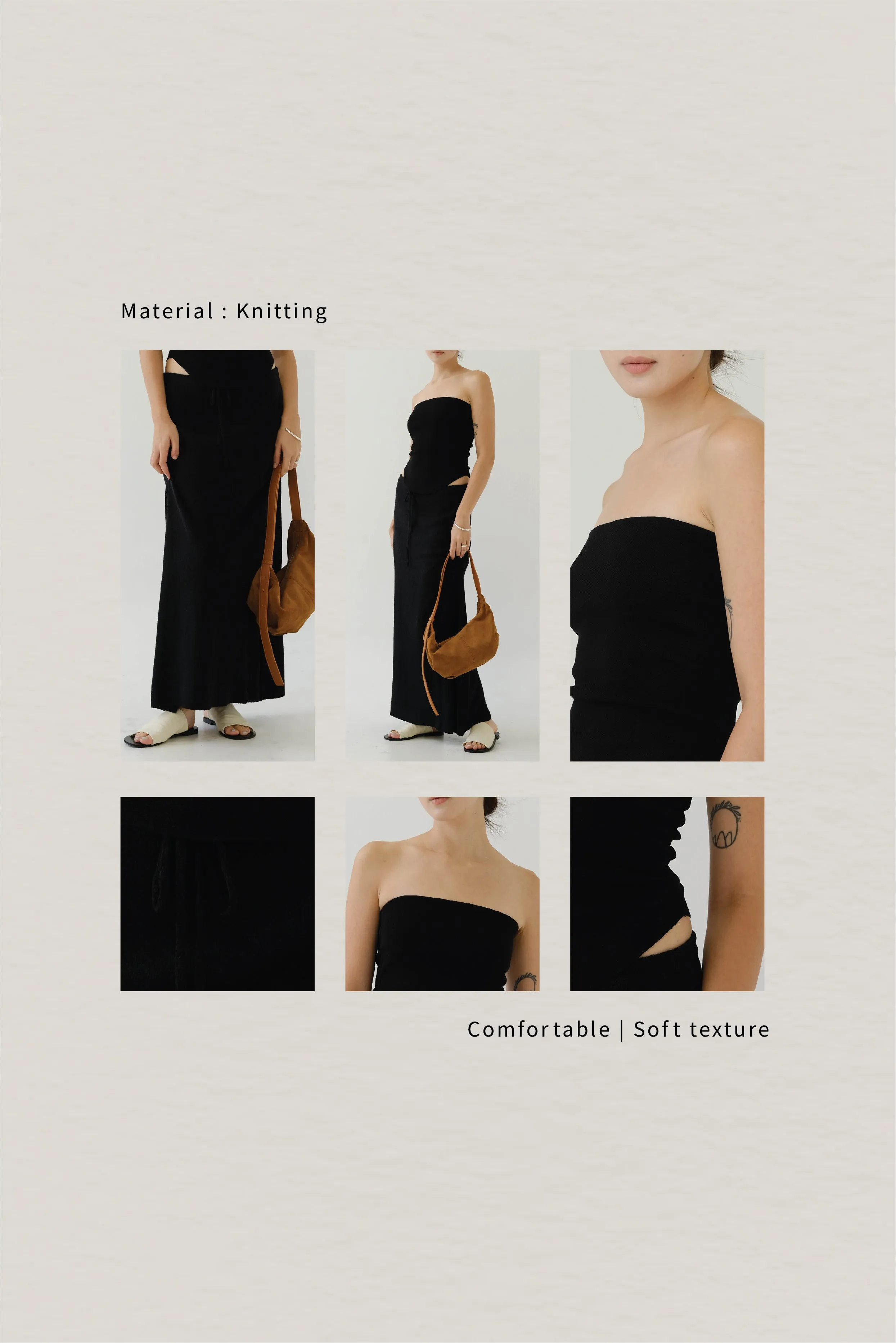 Tube Top In Classic Black